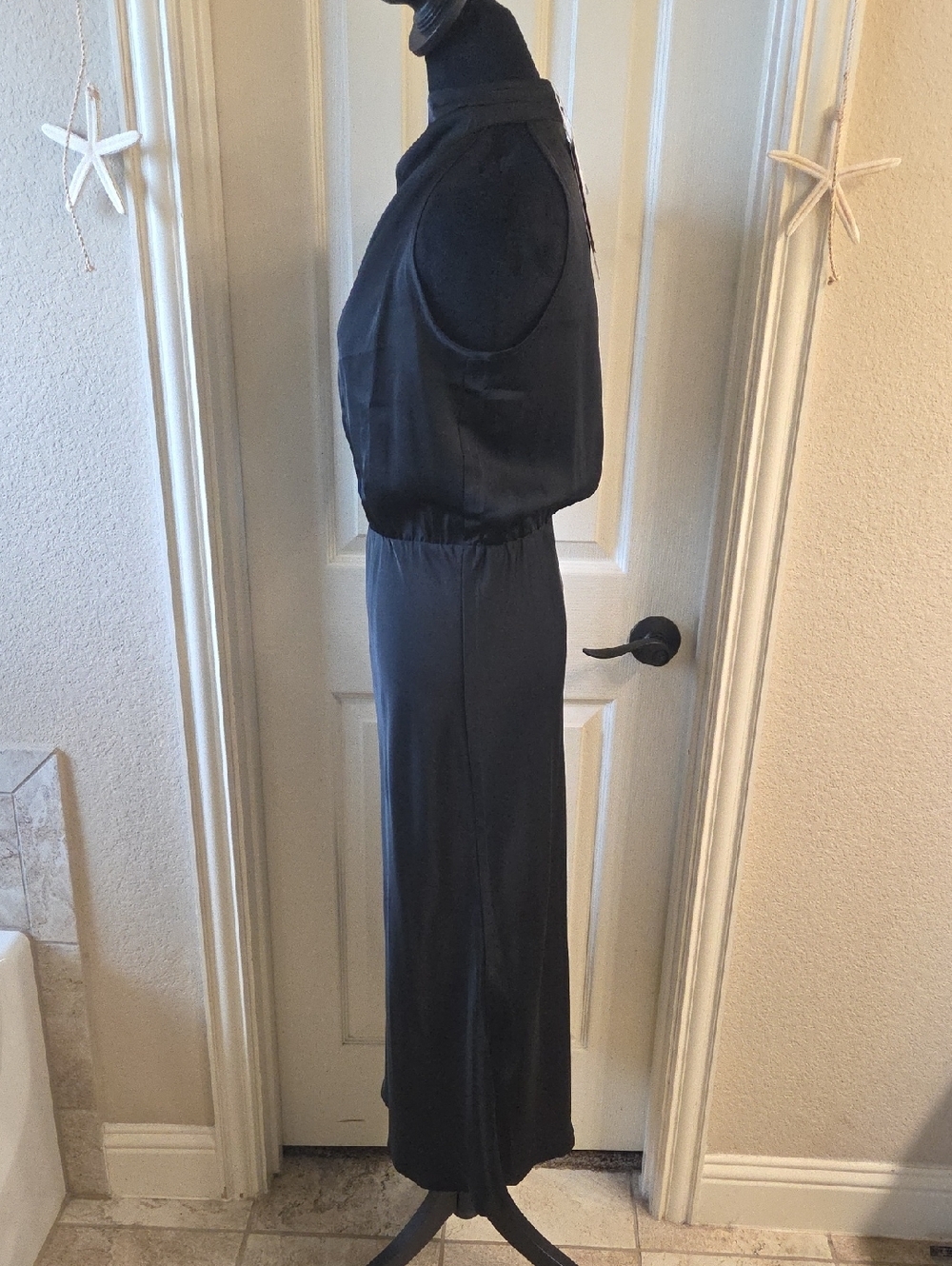 Draped One-Shoulder Black Dress NWT SMALL - Picture 15 of 16
